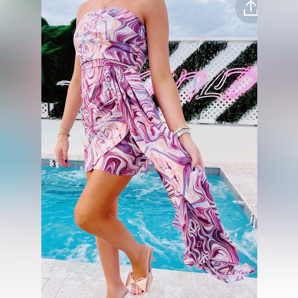 Triple Threads Purple Dress